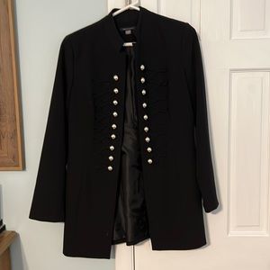 Tommy Hilfiger Military Button Blazer - Black - Size 10